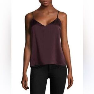 L’AGENCE Jane Spaghetti Strap Top in Bordeaux! NWT!